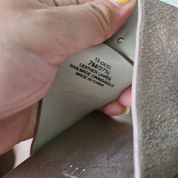 1. State Ocel Rose Gold Metalic Leather Sandals sz 7 - Picture 6 of 6